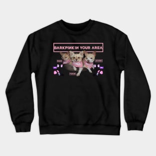 BarkPink in your area Pink Bandanas Crewneck Sweatshirt